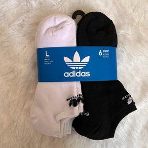 Adidas No Show Socks, Large